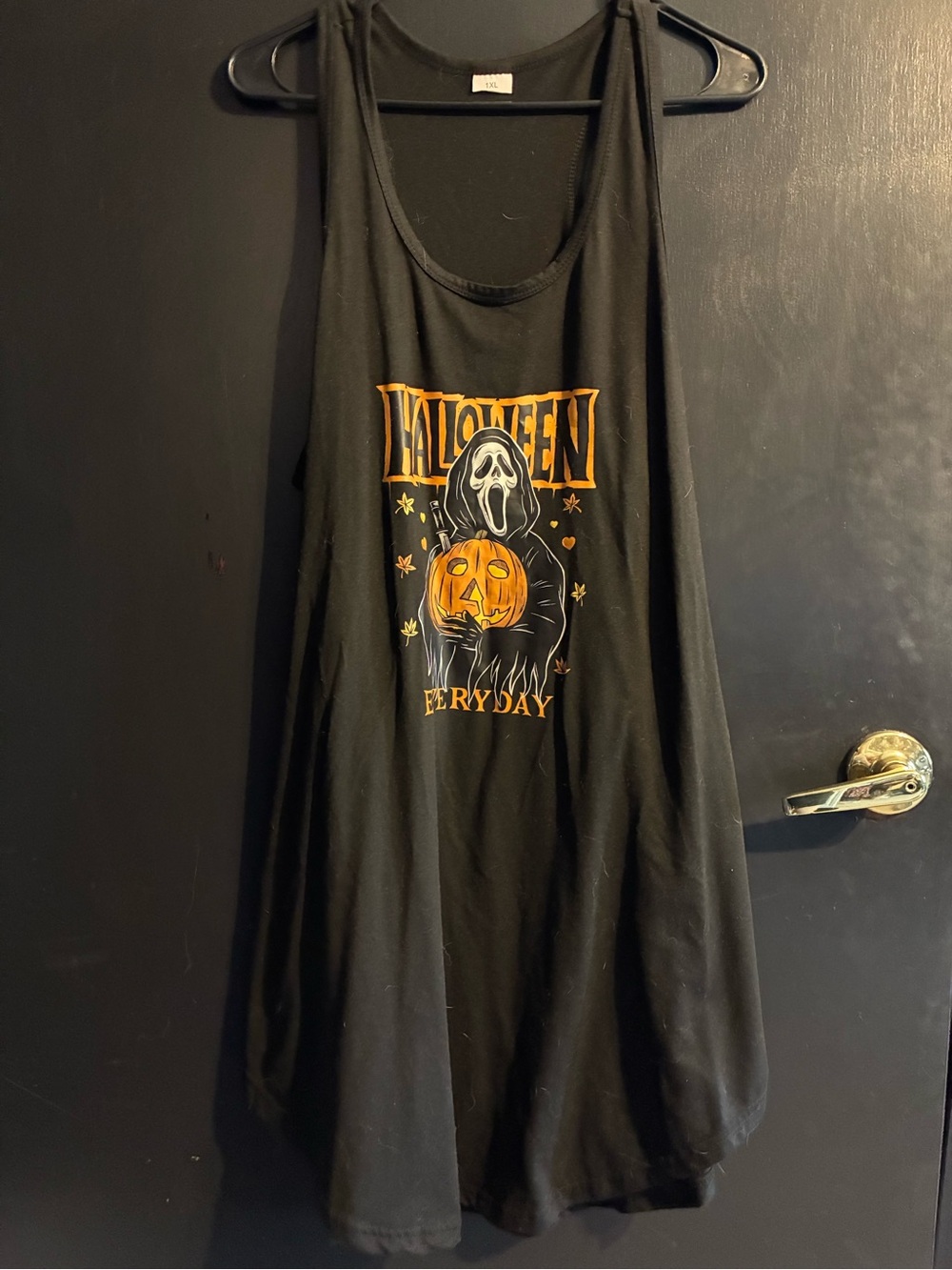 Halloween Everyday Ghostface Black Tank Dress